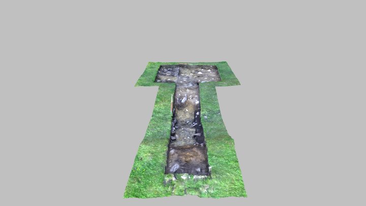 Easter Croftintygan Post Excavation Trench 3D Model