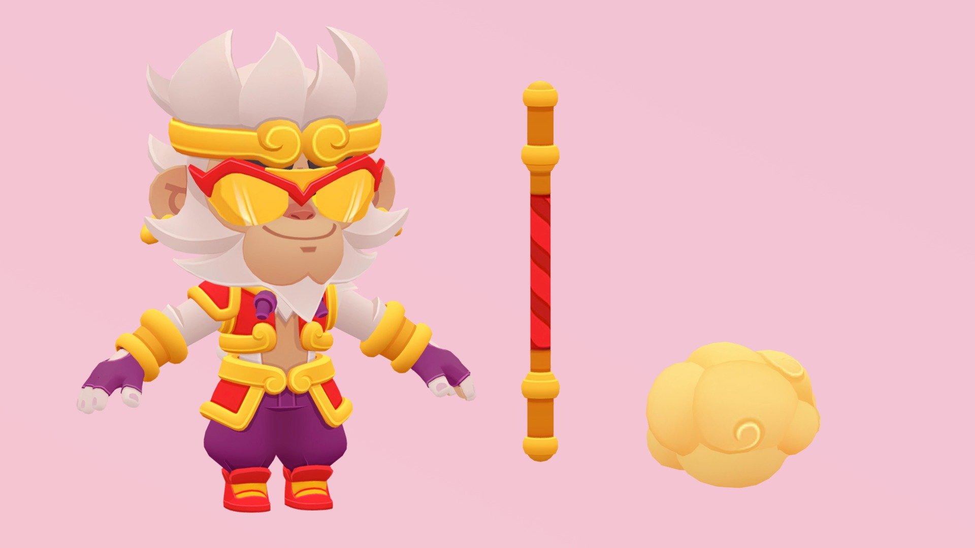 brawl stars Wukong Mico - Download Free 3D model by eladri011 (@eladri ...