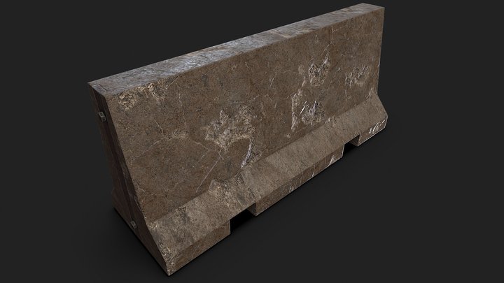 Low Poly Barricade Game Ready II 3D Model