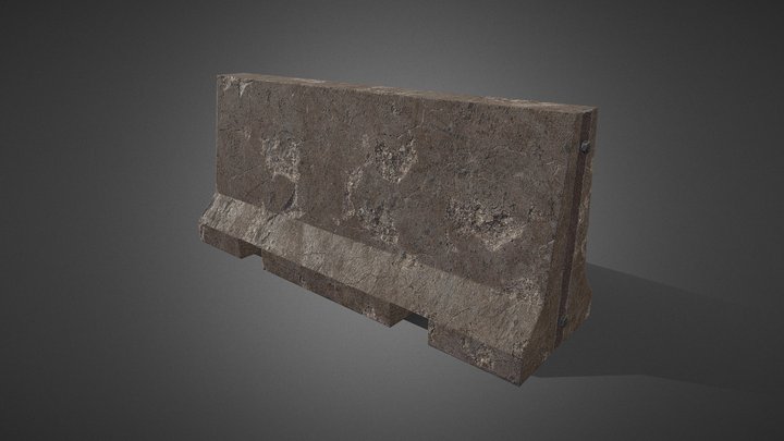 Low Poly Barricade Game Ready II 3D Model