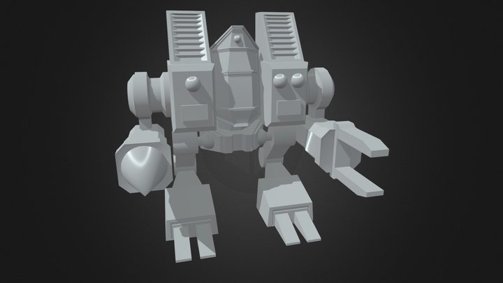 KSM from StarCraft 2 Low Poly 3D Model