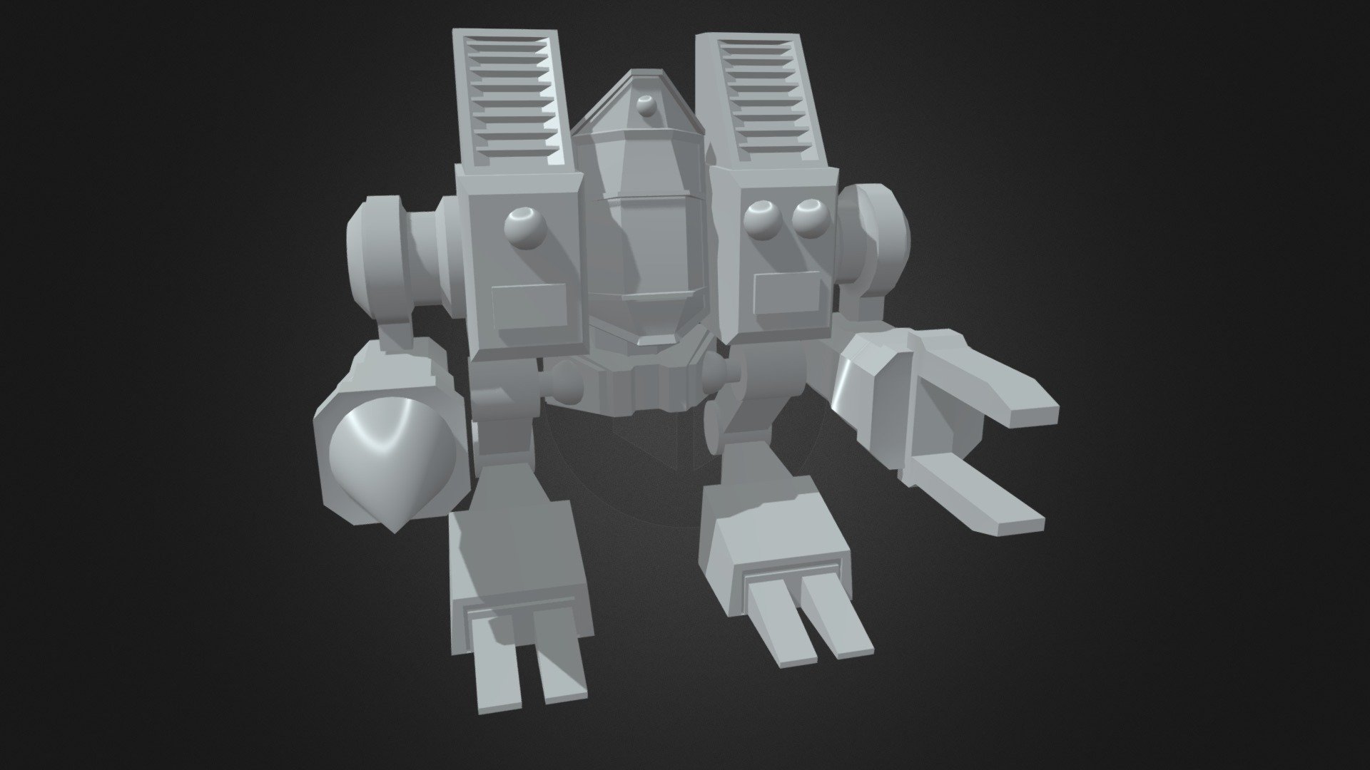 KSM from StarCraft 2 Low Poly