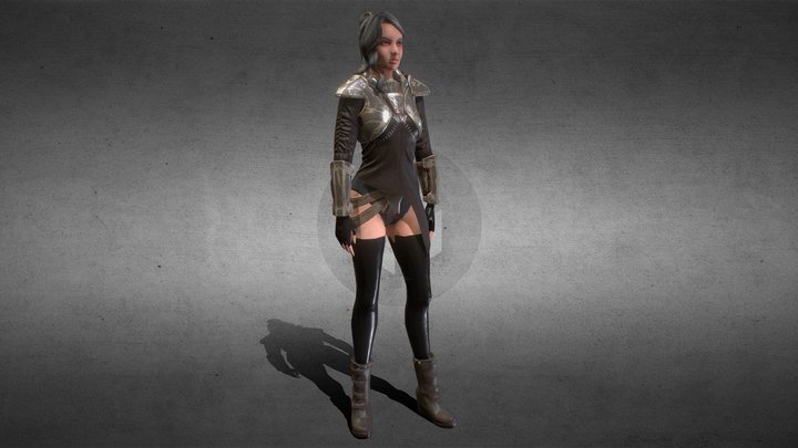 Girl Character игры "The Guests" 3D Model