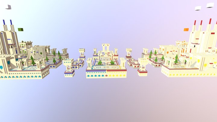 Capture The Wool - Sand Castle 3D Model