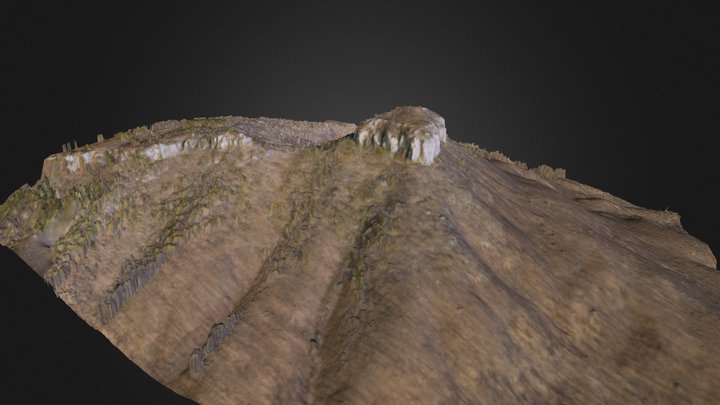 Pilot Mountain 3D Model