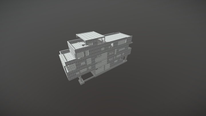 ESTRUCTURA EDIFICIO DUBLE ALMEYDA 3D Model