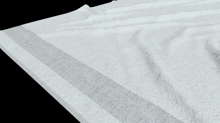 Towel laying flat on the ground – Free 3D Model STL