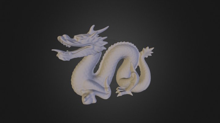 Stanford Dragon (Vrip, Res 2) 3D Model