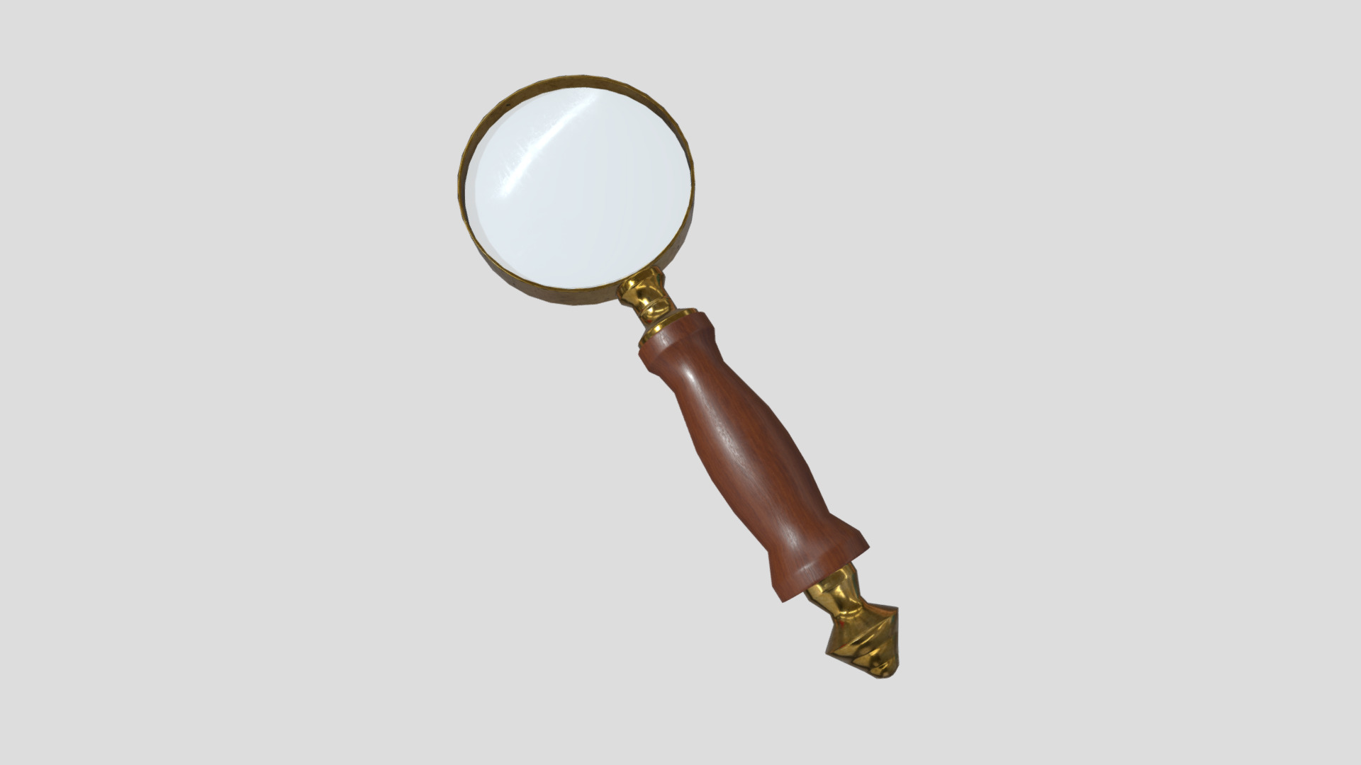 3D model Magnifying Glass 3 - This is a 3D model of the Magnifying Glass 3. The 3D model is about shape.