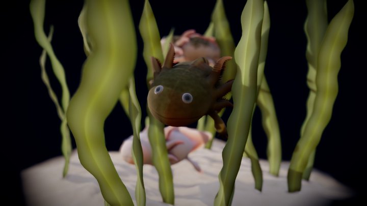Axolotls 3D Model
