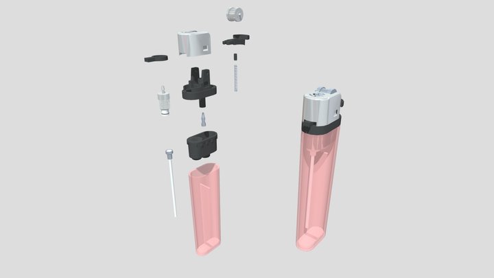 lighter zippo 3D Model