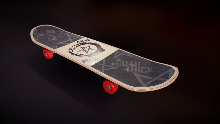 Skateboard Texturing Competition Entry (WIP) 3D Model