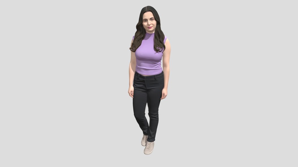 Lavender Sleeveless Top Portrait