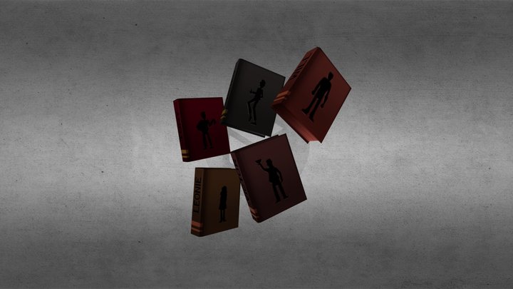 Customised Books 3D Model