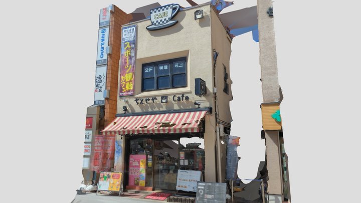 東京都 調布市 喫茶店 ちとせや珈琲店 3D Model