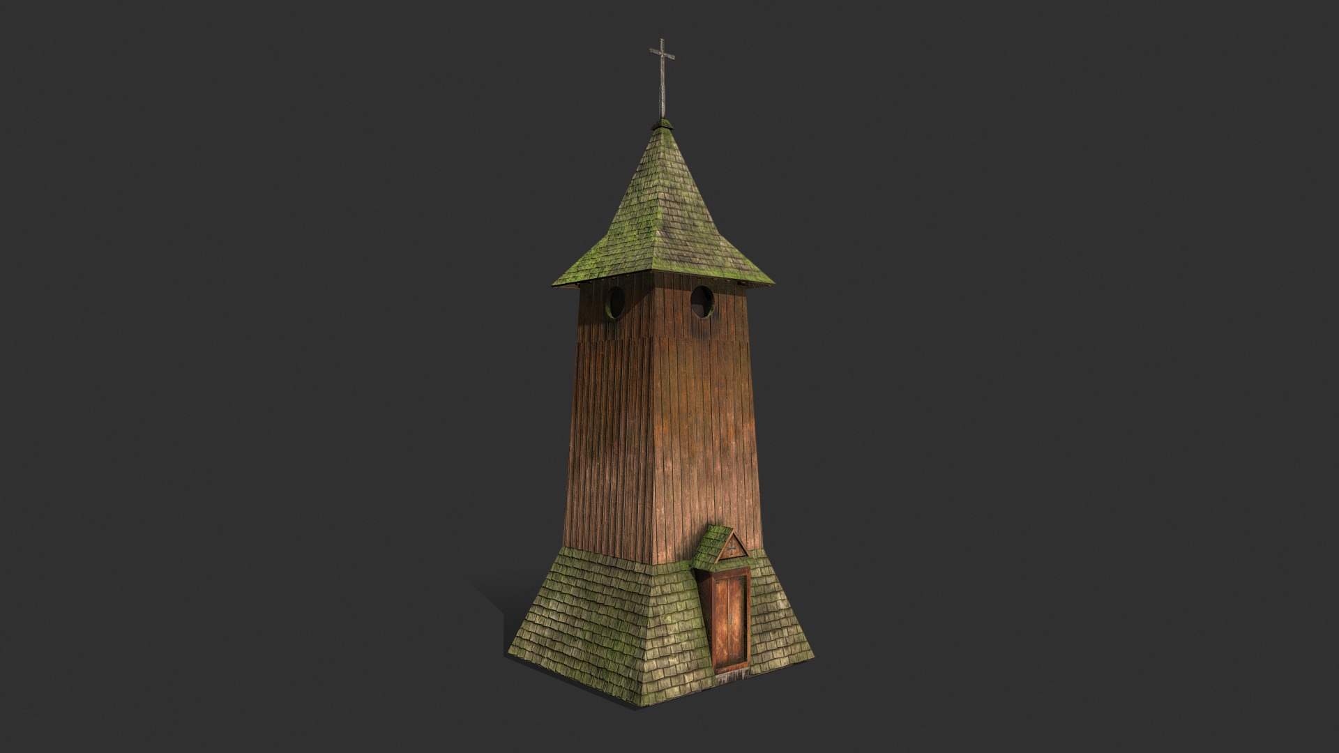 3D model Belfry -Slav Architecture - This is a 3D model of the Belfry -Slav Architecture. The 3D model is about a tall wooden tower.