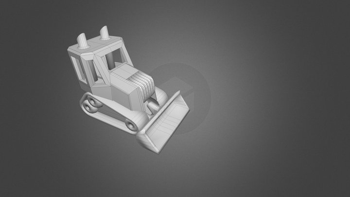 Bulldozer 1 3D Model