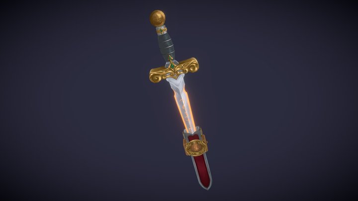 [student work] Epic Sword and Sheath 3D Model