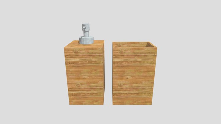 Soap dispenser and toothbrush holder 3D Model