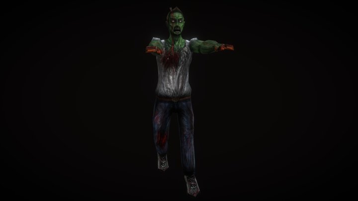 PSX Zombie 3D Model