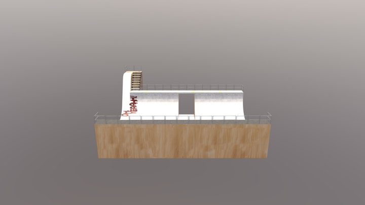 Textured Skateramp 3D Model
