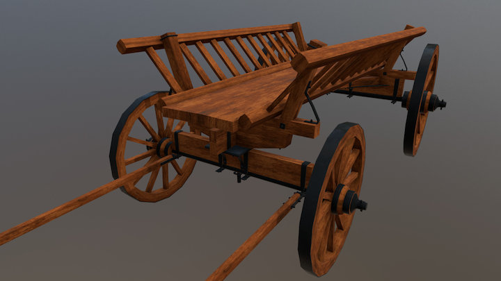 Medieval Cart Redux 3D Model