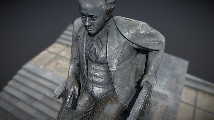 Monument (Mukhtar Auezov) 3D Model