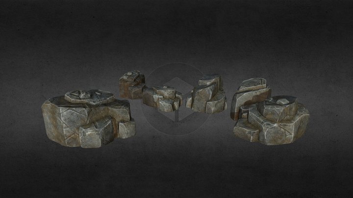 rockclusters – Gratis 3D-model STL