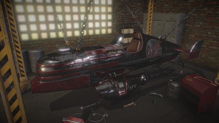 Racing Vanship 3D Model