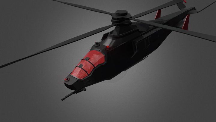 Cobra Stealth Copter 3D Model