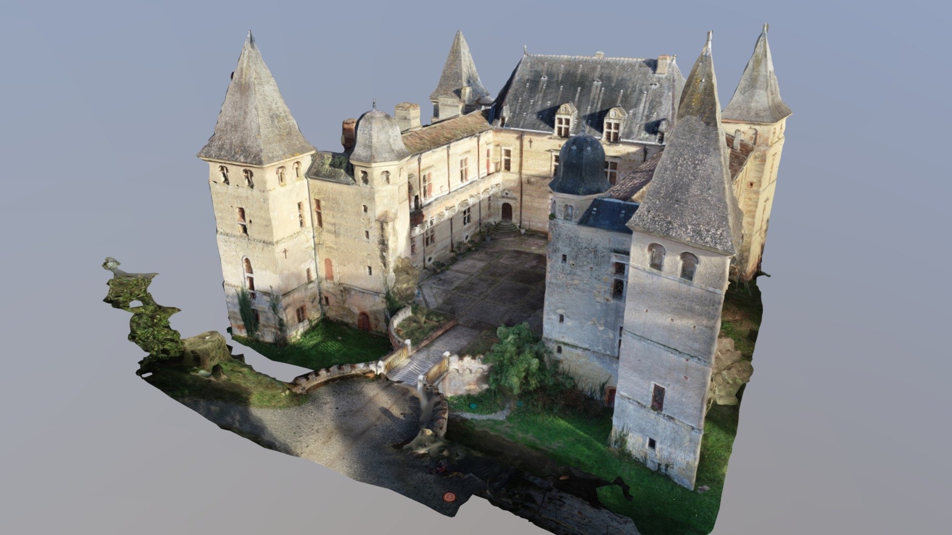 CHATEAU DE CAUMONT DÉTAILLÉ - Drone 3D Mapping
