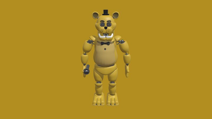 Subject Golden Freddy (Post Shift 2) 3D Model