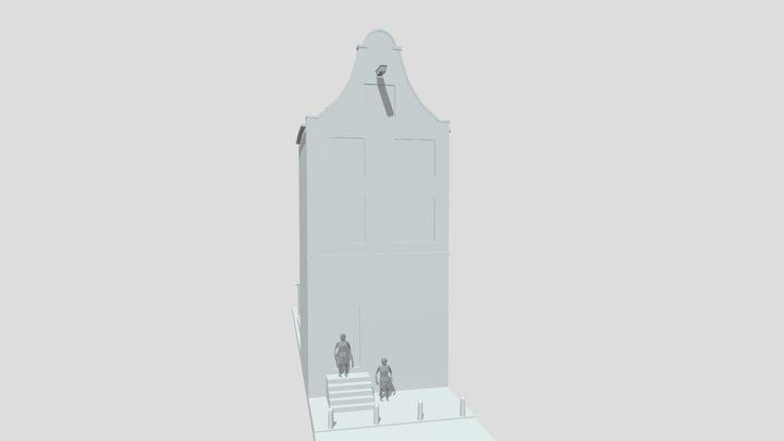 Amsterdam Townhouse Blockout 3D Model