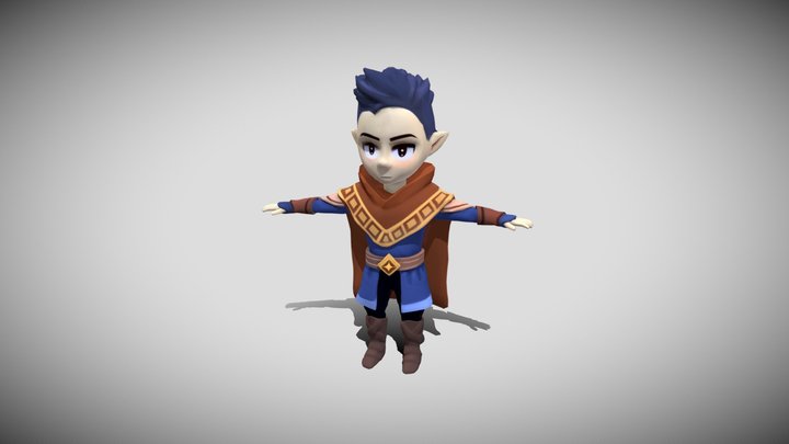Anime hero guardian 3D Model