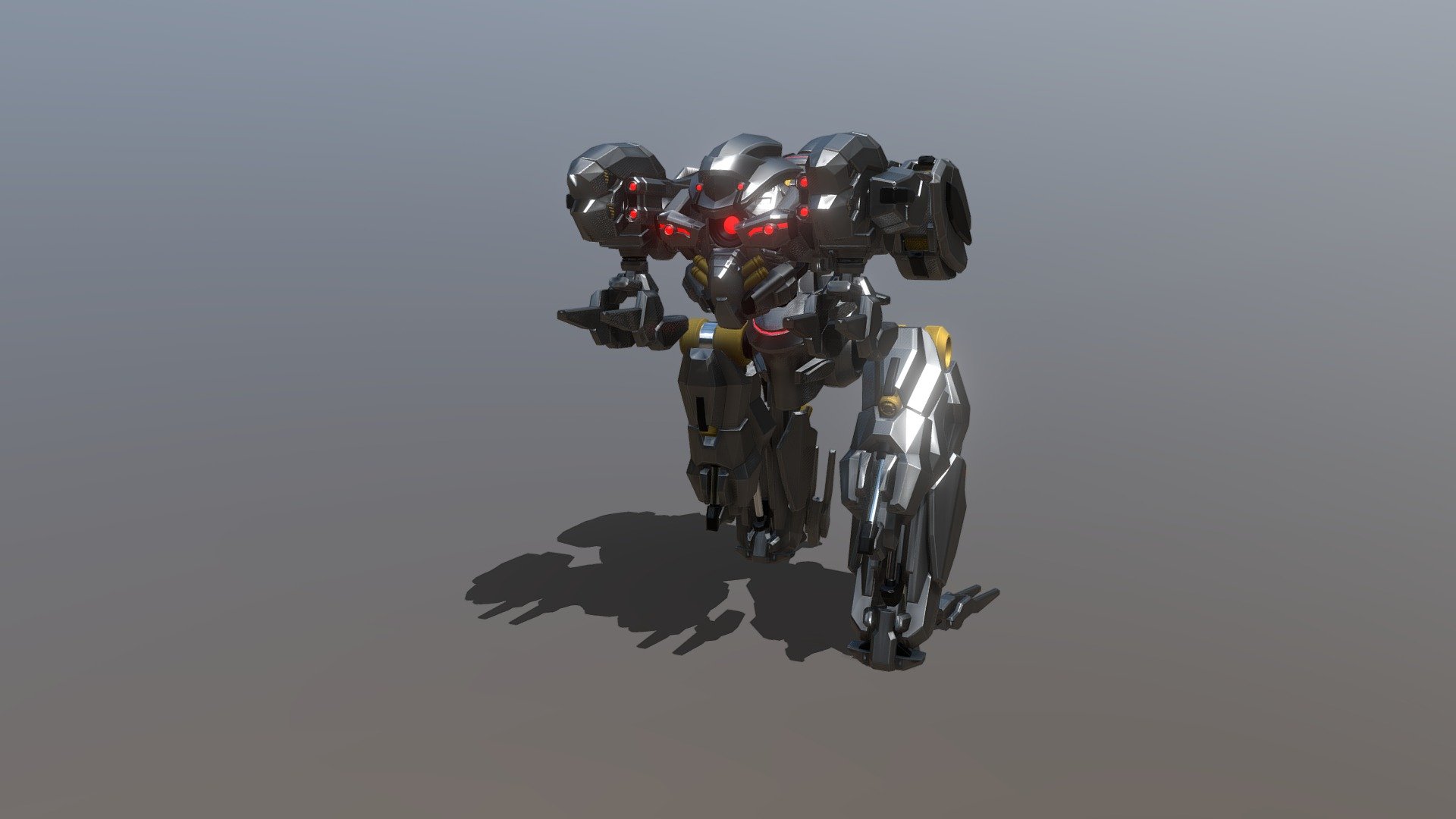 Walker Mech - Download Free 3D Model By Kai Xiang (@kirikom9000 ...