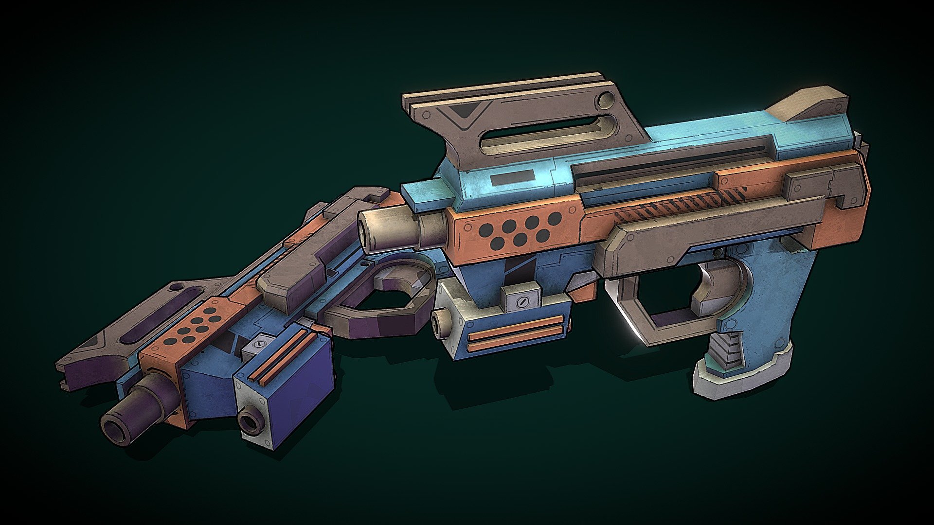 Stylized Pistol - Project PVP - 3D model by Kookey (@YvetteKooke ...