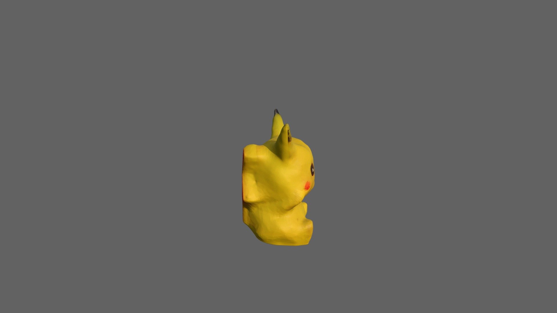 Pikachu toy 3d scan