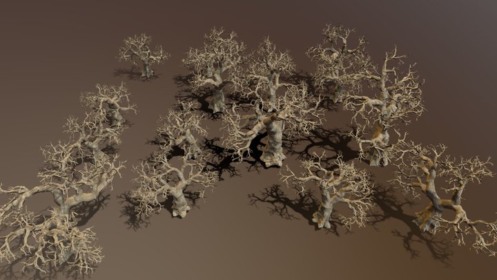 Oak Forest (Tree Pack) 3D Model