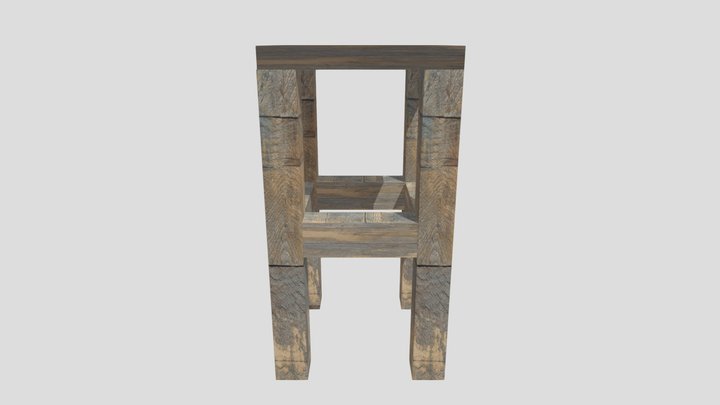 Stool and 4K Texture 3D Model