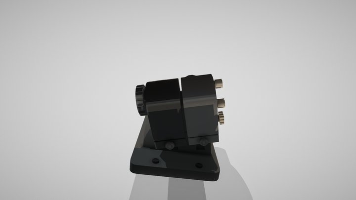 F-22 Raptor Throttle 3D Model
