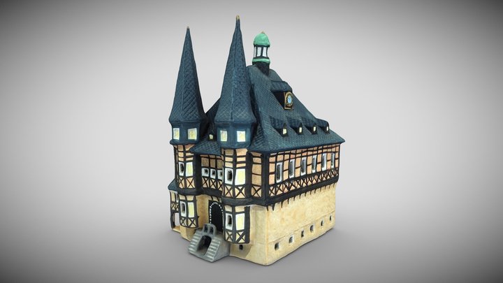 Christmas House (Photogrammetry) 3D Model