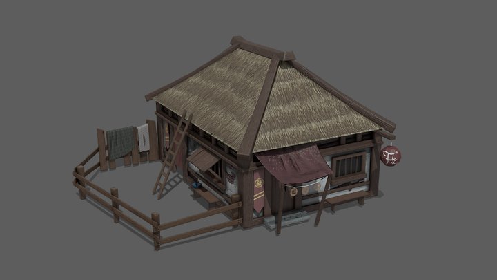 Chinese farm house 3D Model