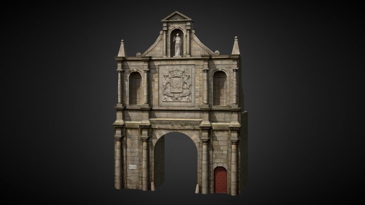 Porte Saint-Vincent Gate, Vannes 3D Model