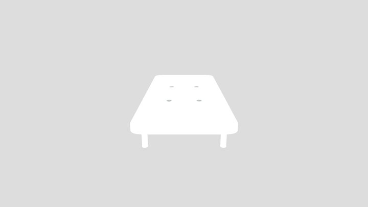 Wooden Bed Frame Modern – Free 3D Model STL