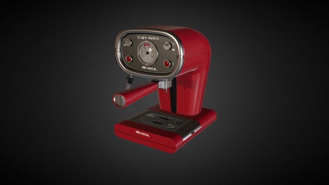 "Cafè Retro" espresso machine 3D Model