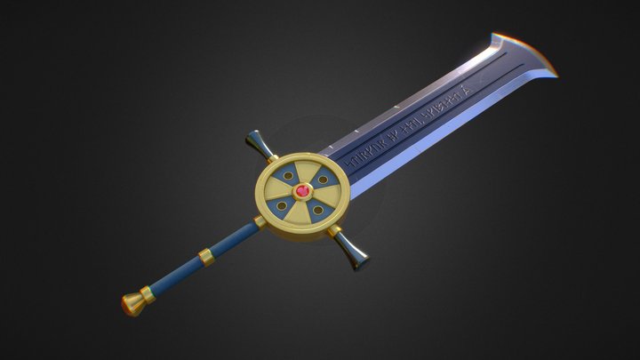 Rune Blade (FF7 type) 3D Model