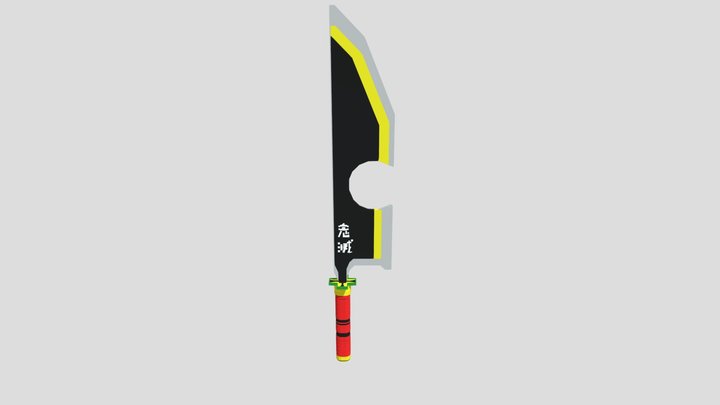 Tengen Uzui Sword 3D Model