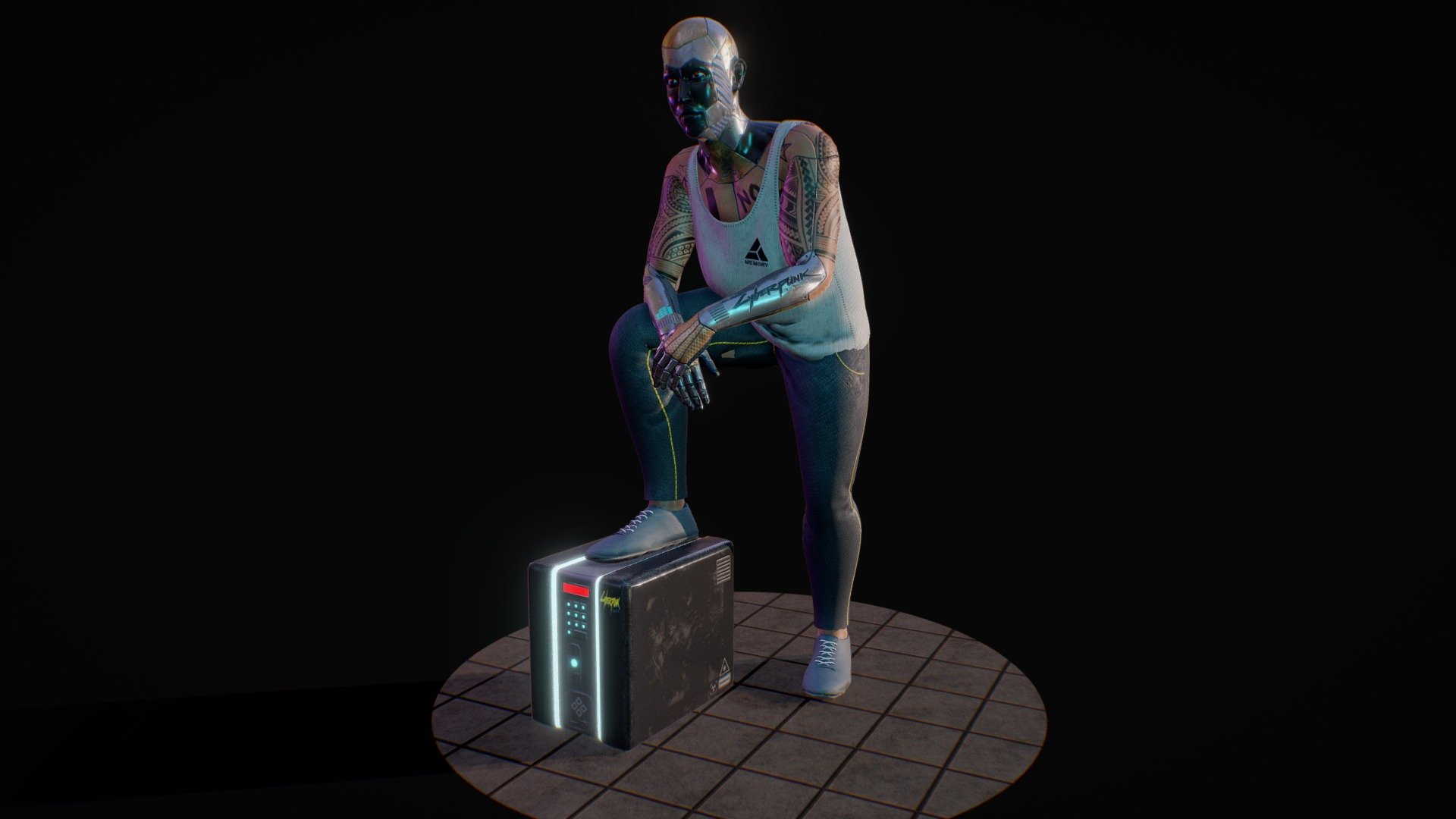 CYBERPUNK CHARACTER FAN ART - Buy Royalty Free 3D model by dsv86