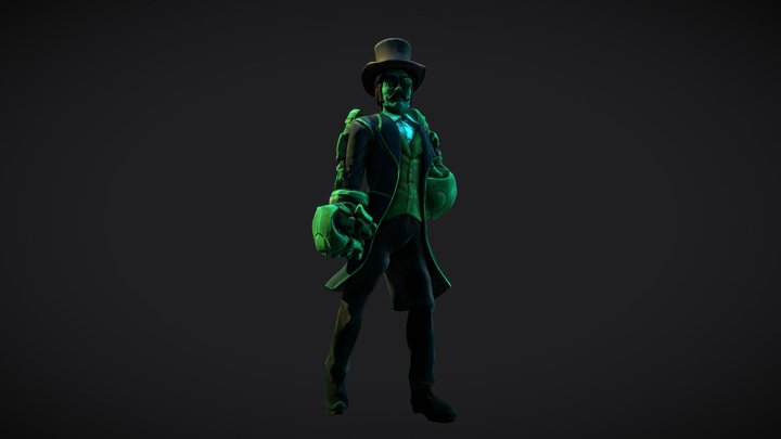 Steampunk Punch Guy 3D Model