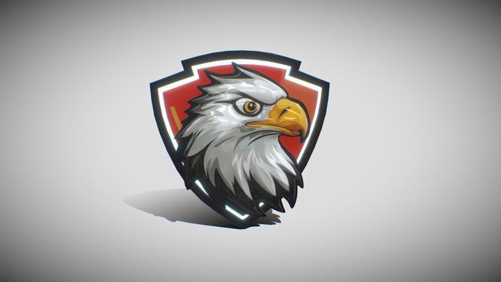 3D Eagle Logo Style 3D Model